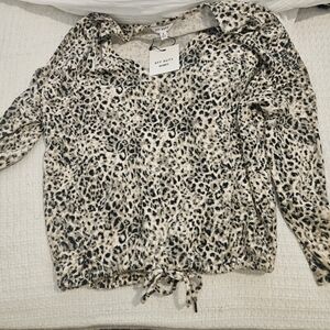 Long Sleeve Shirt Leopard Print